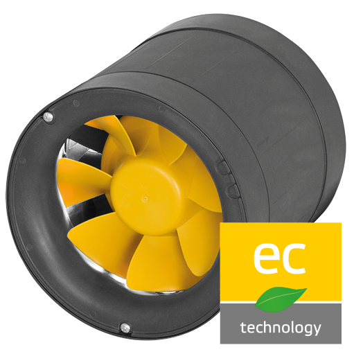 EM 125 EC 02 - diagonálny potrubný ventilátor